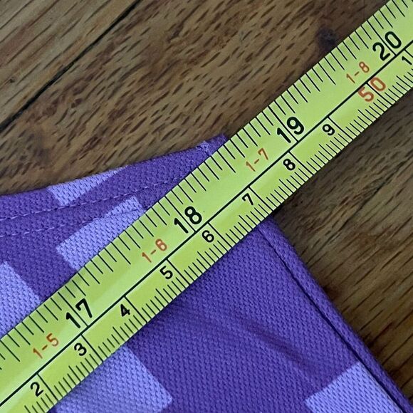 NIKE Women's Dri-FIT Grid Print Sleeveless Golf Shirt Medium Purple NEW Active - Picture 11 of 13